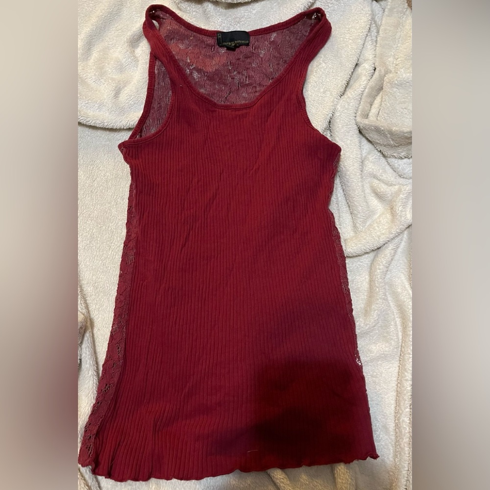 Lace back maroon I Jeans by Buffalo shirt size L